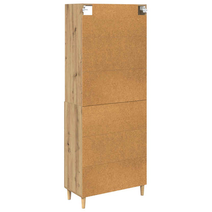 Credenza con cassetto Rovere artigianale 69,5 x 32,5 x 180 cm | homemem39