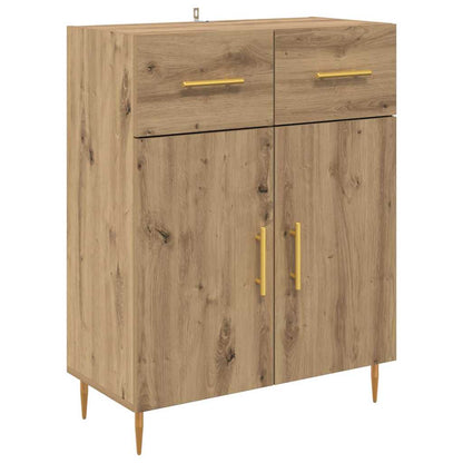 Credenza 2 pcs Rovere artigianale Legno multistrato