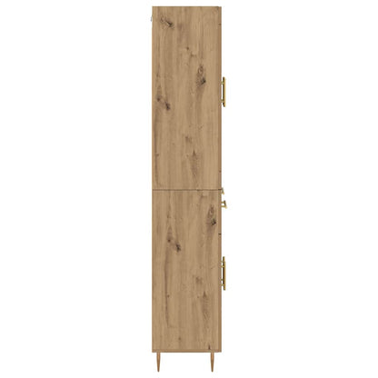 Credenza 2 pcs Rovere artigianale Legno multistrato