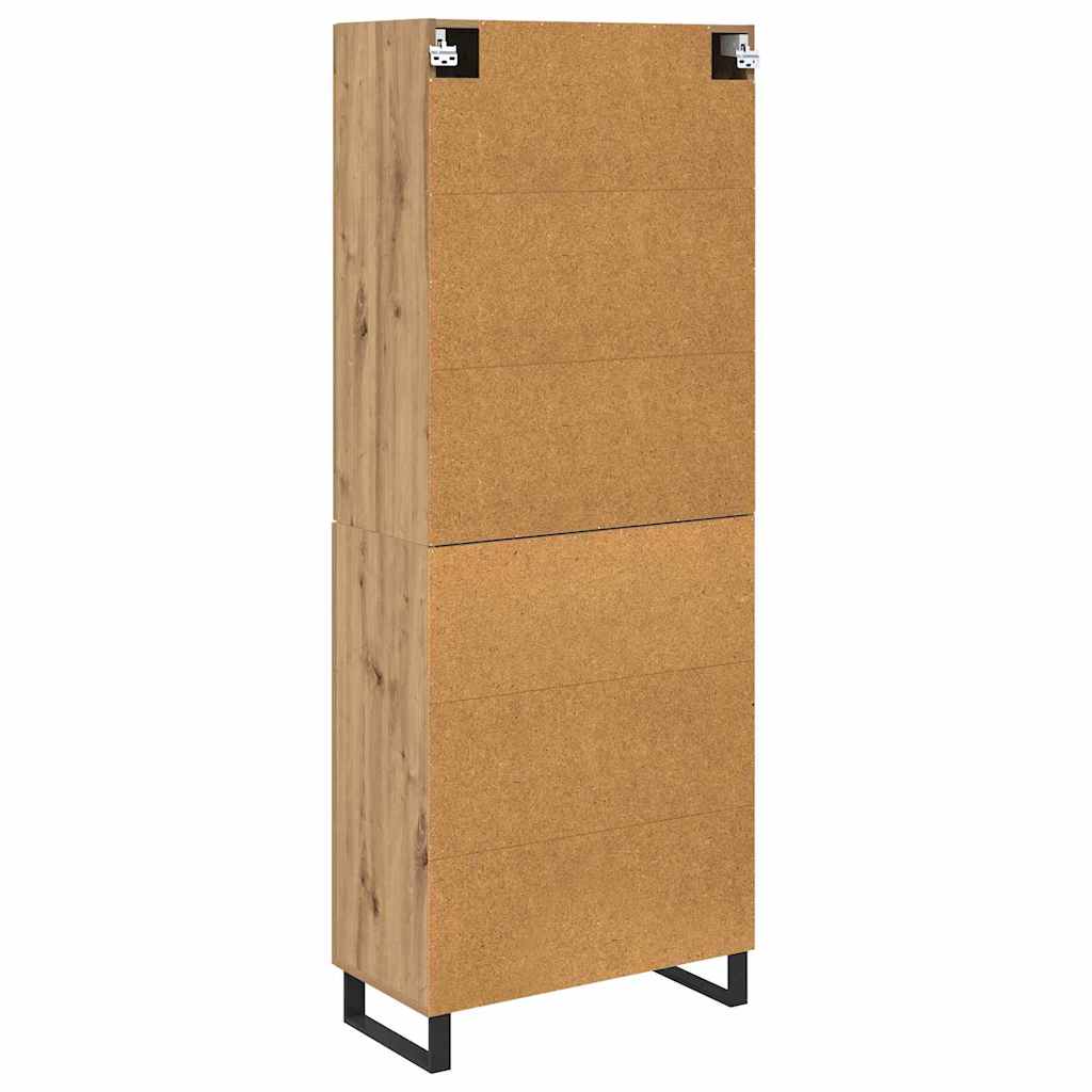 Credenza con cassetto Rovere artigianale 69,5 x 34 x 180 cm | homemem39
