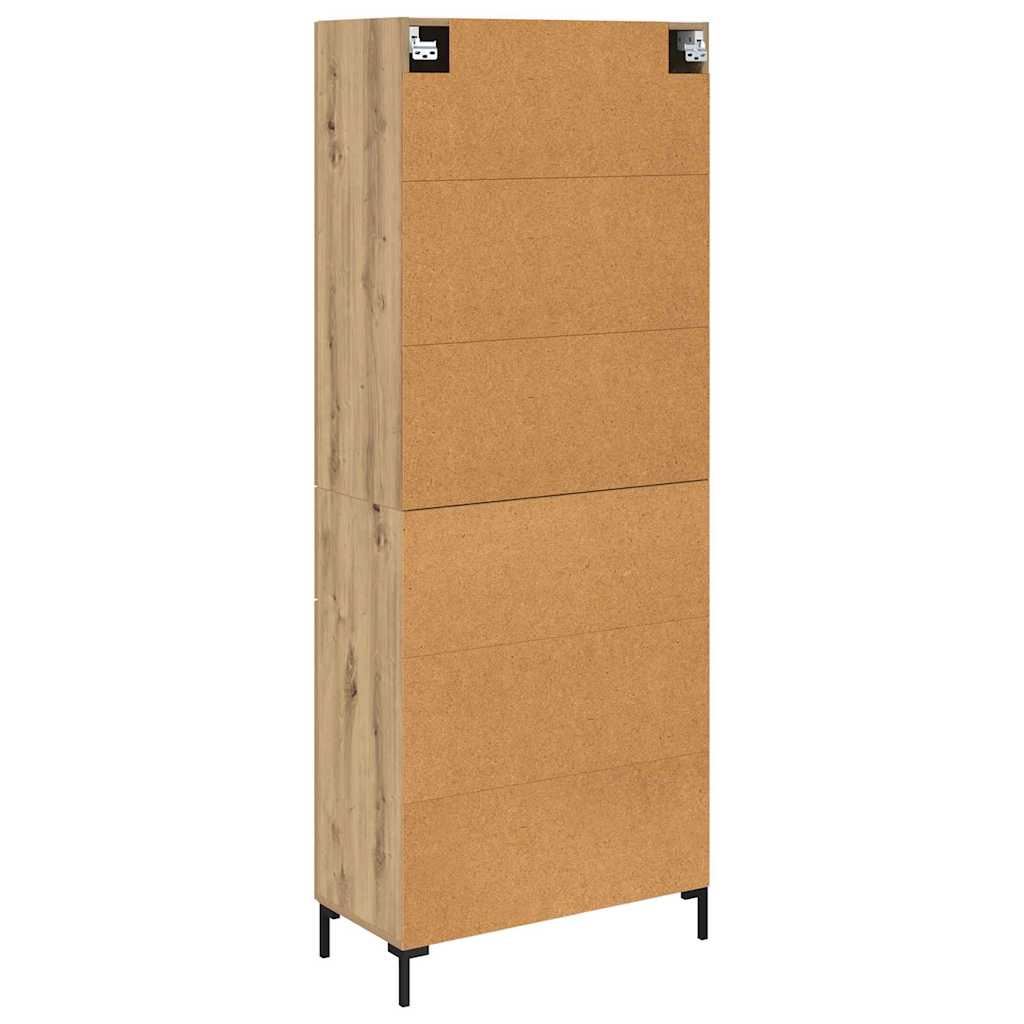 Credenza con cassetto Rovere artigianale 69,5 x 34 x 180 cm | homemem39