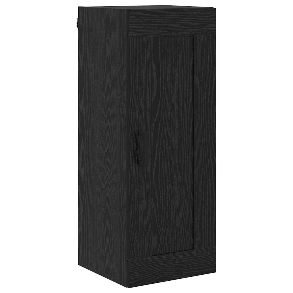 Credenza Rovere Nero 34,5 x 34 x 180 cm Legno multistrato