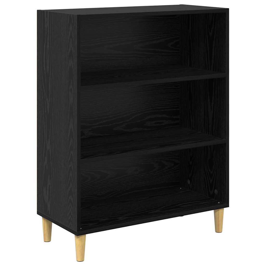 Credenza Rovere Nero 69,5 x 32,5 x 180 cm Legno multistrato