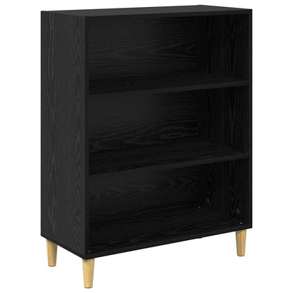 Credenza Rovere Nero 69,5 x 32,5 x 180 cm Legno multistrato