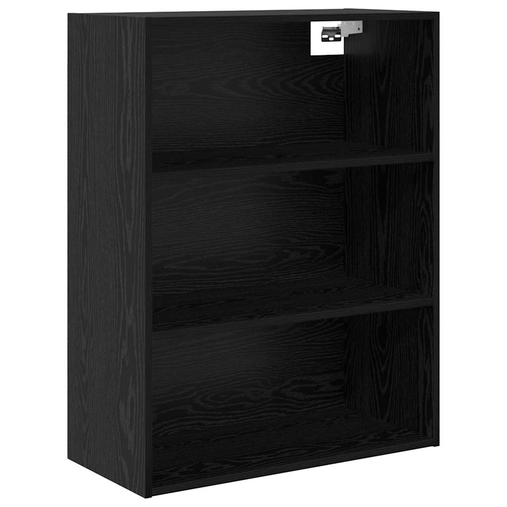 Credenza Rovere Nero 69,5 x 32,5 x 180 cm Legno multistrato
