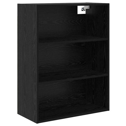 Credenza con cassetto 2 pcs Rovere Nero Legno multistrato