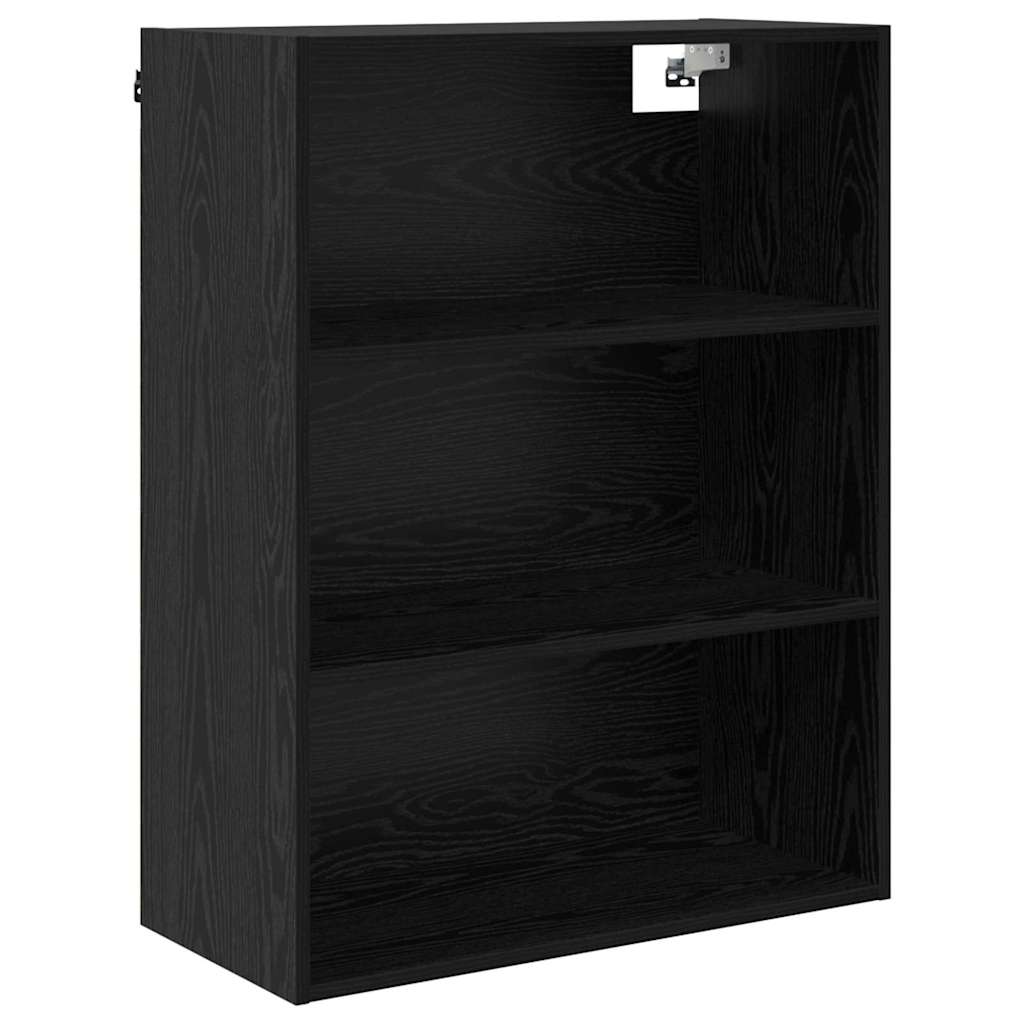 Credenza Rovere Nero 69,5 x 34 x 180 cm Legno multistrato