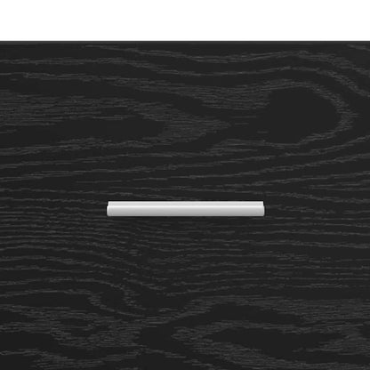 Mobile da Bagno con porta Rovere Nero 100 x 38,5 x 46 cm