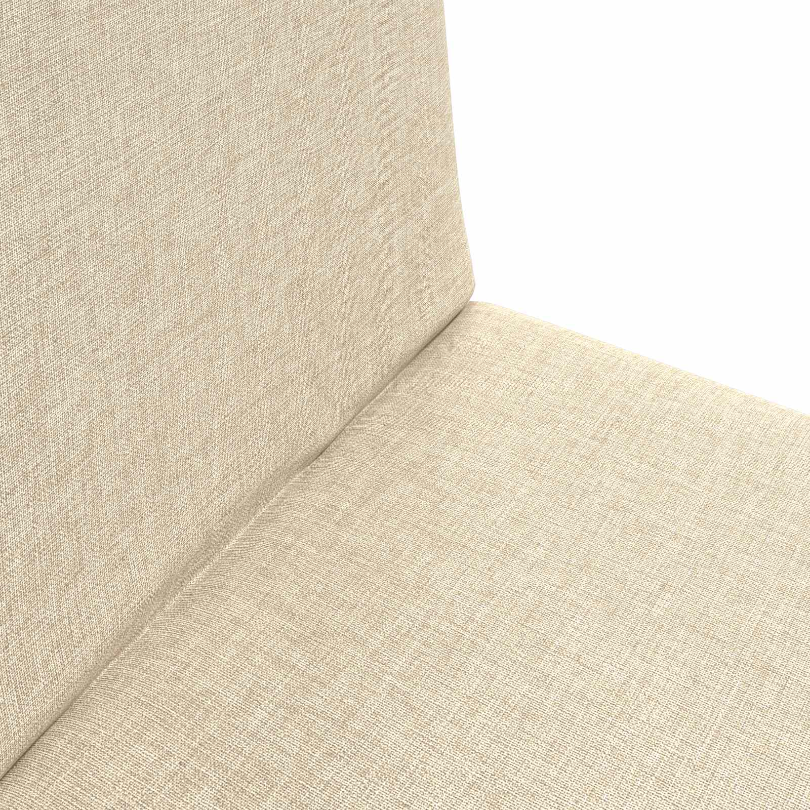 Sedia a pavimento regolabile Crema Tessuto | homemem39