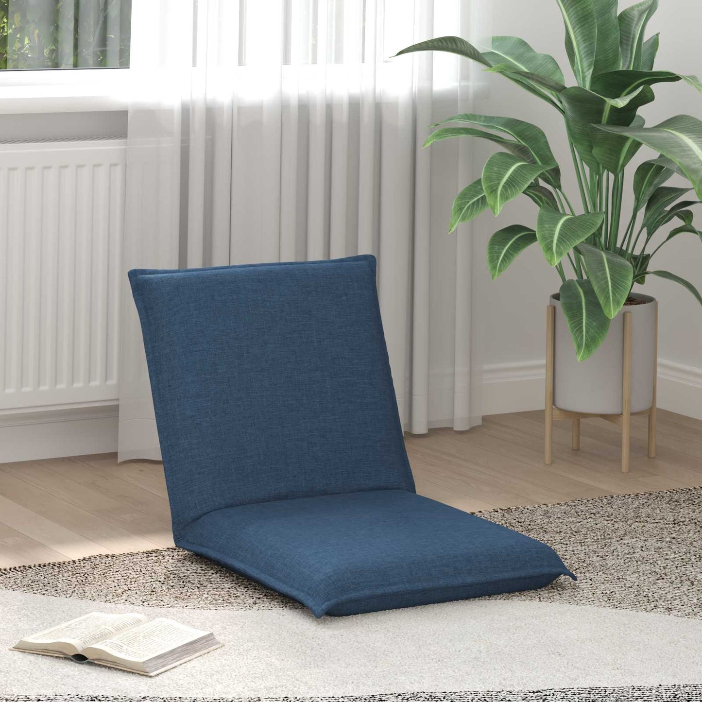 Sedia a pavimento regolabile Blu Tessuto | homemem39