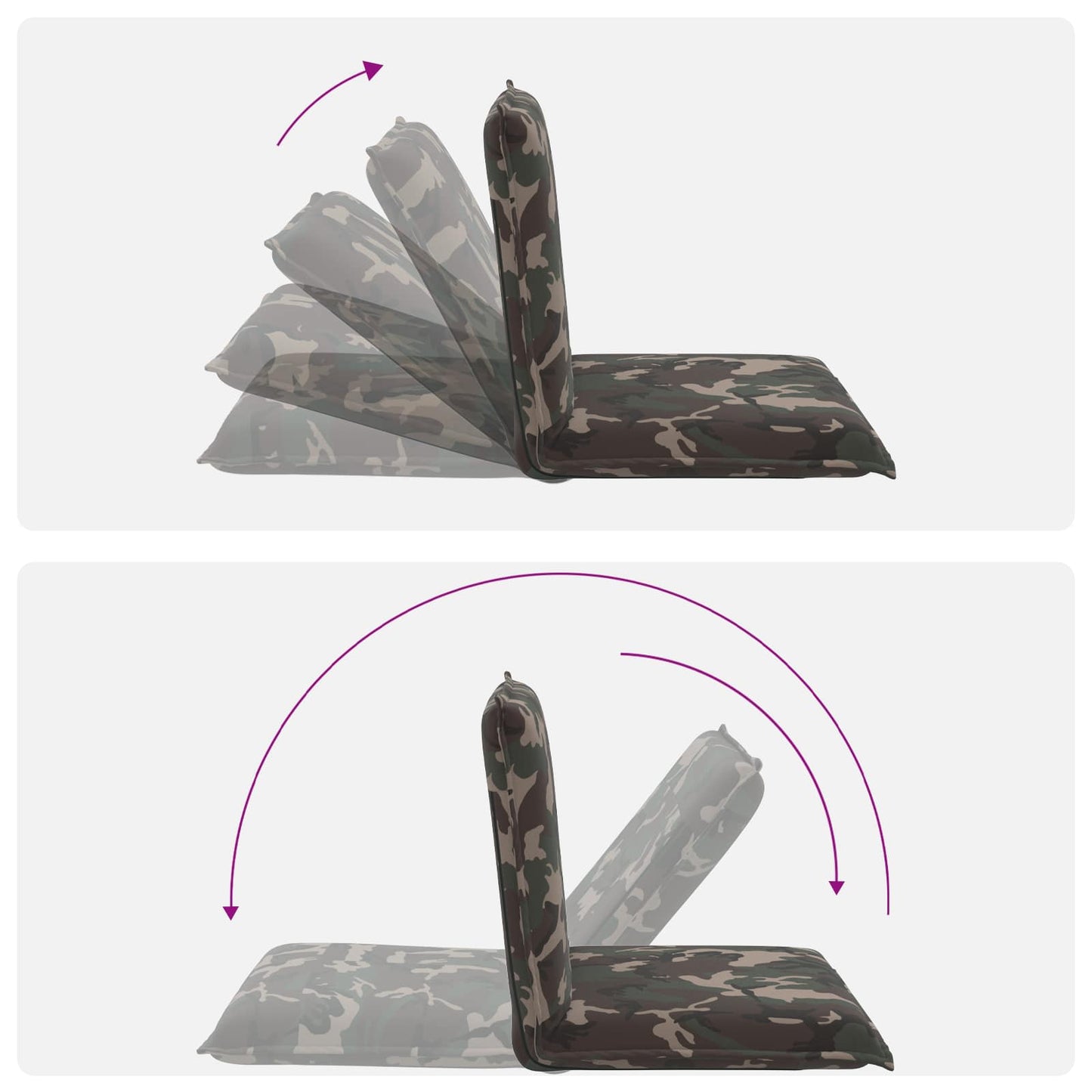 Sedia a pavimento regolabile Esercito Tessuto