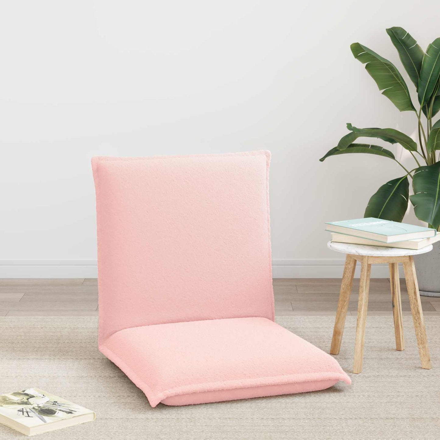 Sedia a pavimento regolabile Rosa Tessuto in Lana di Pecora
