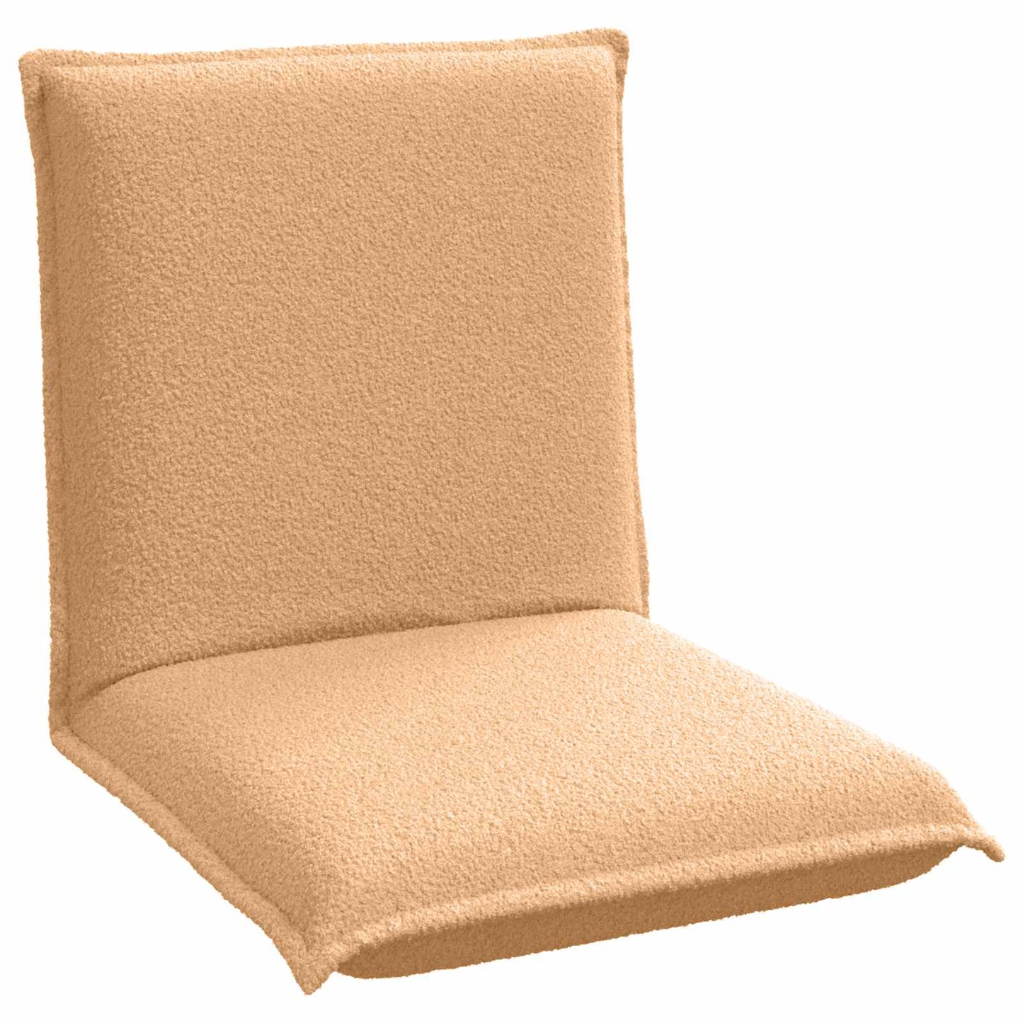 Sedia a pavimento regolabile Beige Tessuto in Lana di Pecora