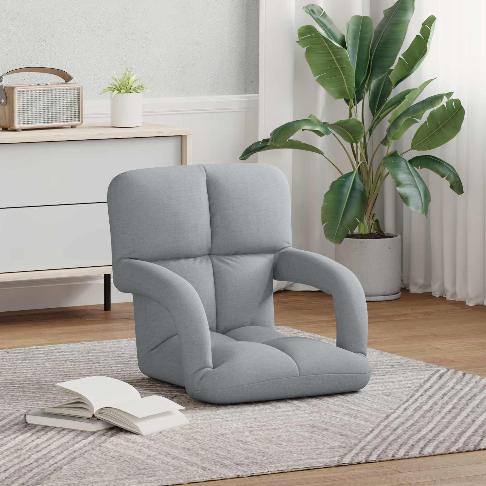 Sedia da pavimento regolabile con braccioli | homemem39