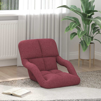 Sedia da pavimento regolabile con braccioli Rosso Vino | homemem39