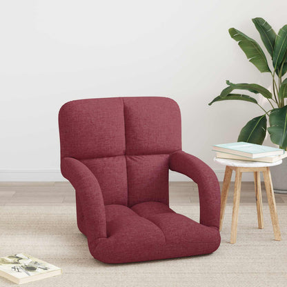 Sedia da pavimento regolabile con braccioli Rosso Vino | homemem39