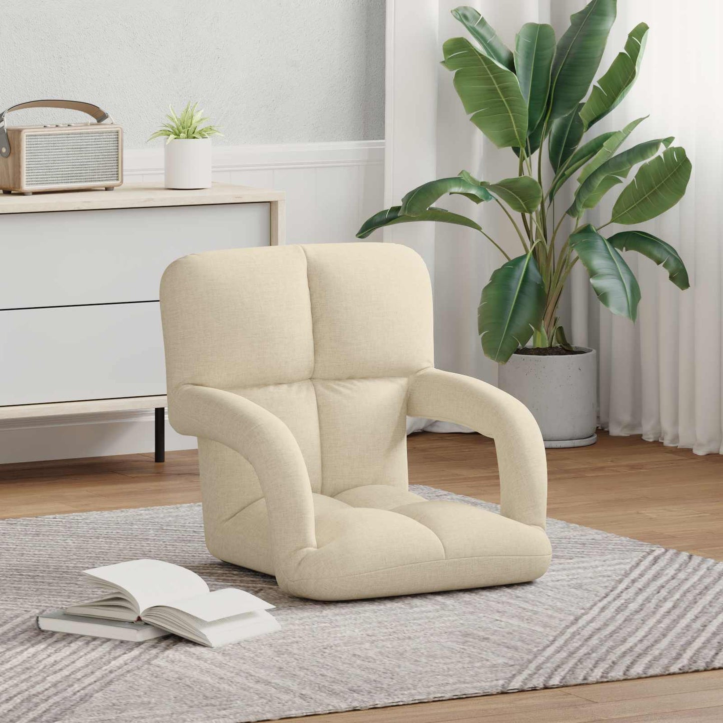 Sedia da pavimento regolabile con braccioli | homemem39