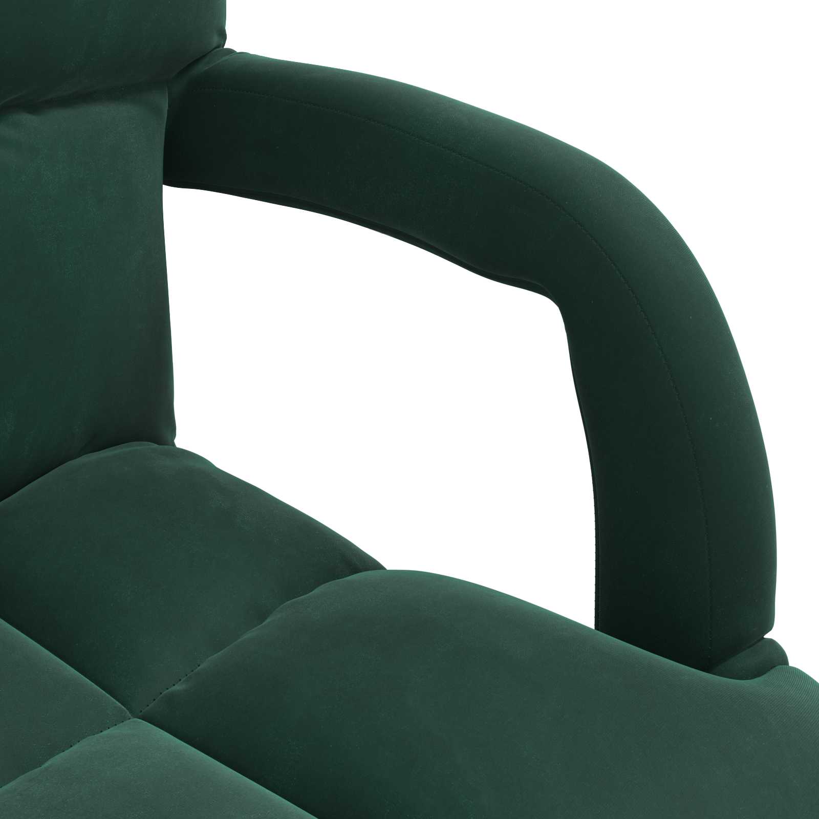 Sedia a pavimento regolabile Verde Scuro Velluto | homemem39