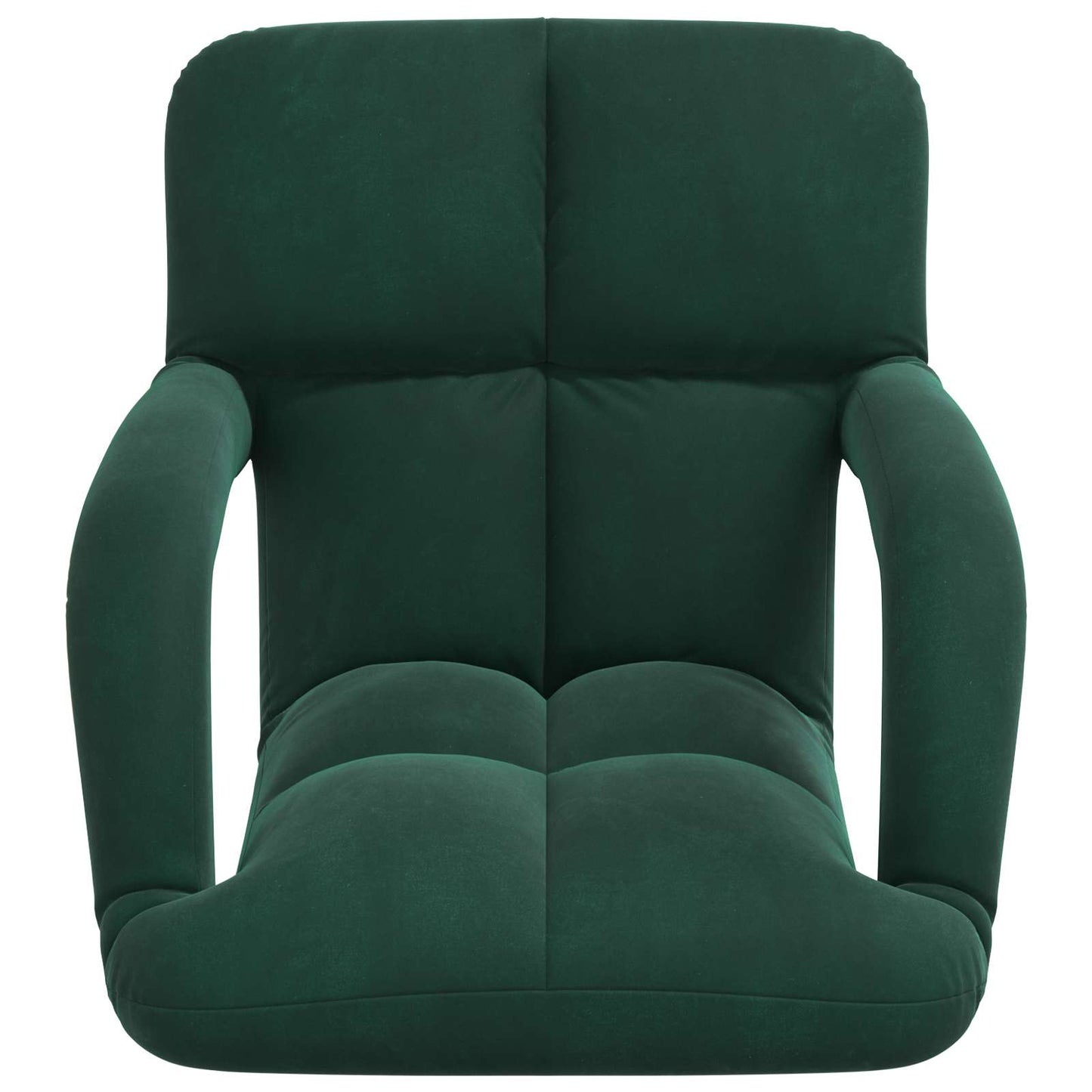 Sedia a pavimento regolabile Verde Scuro Velluto | homemem39