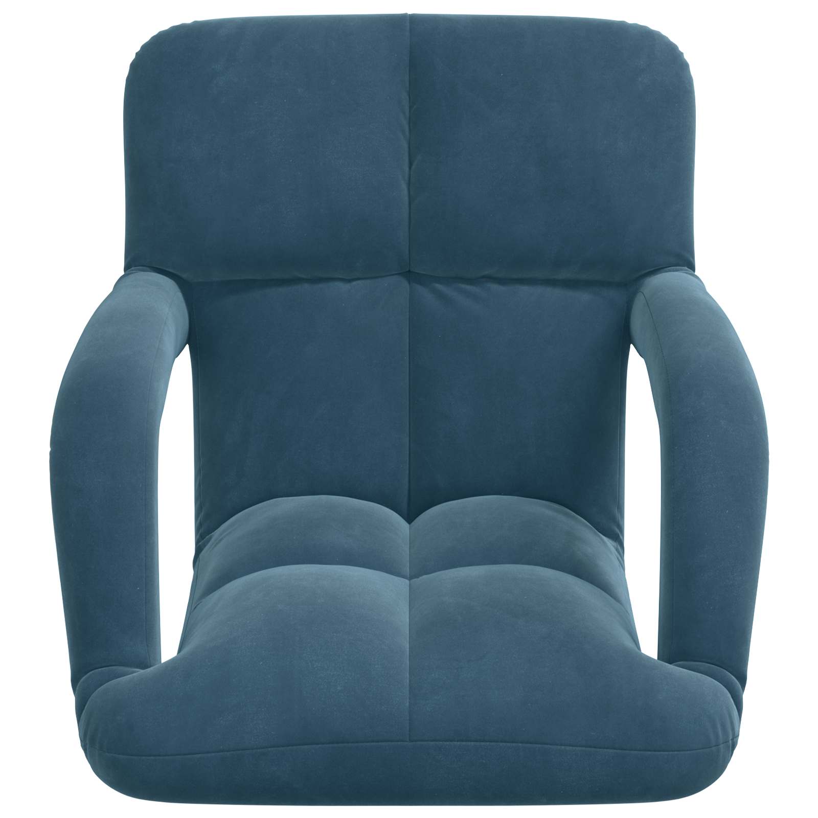 Sedia a pavimento regolabile Blu Velluto | homemem39