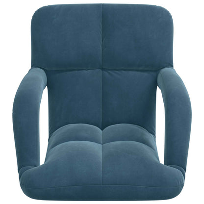 Sedia a pavimento regolabile Blu Velluto | homemem39