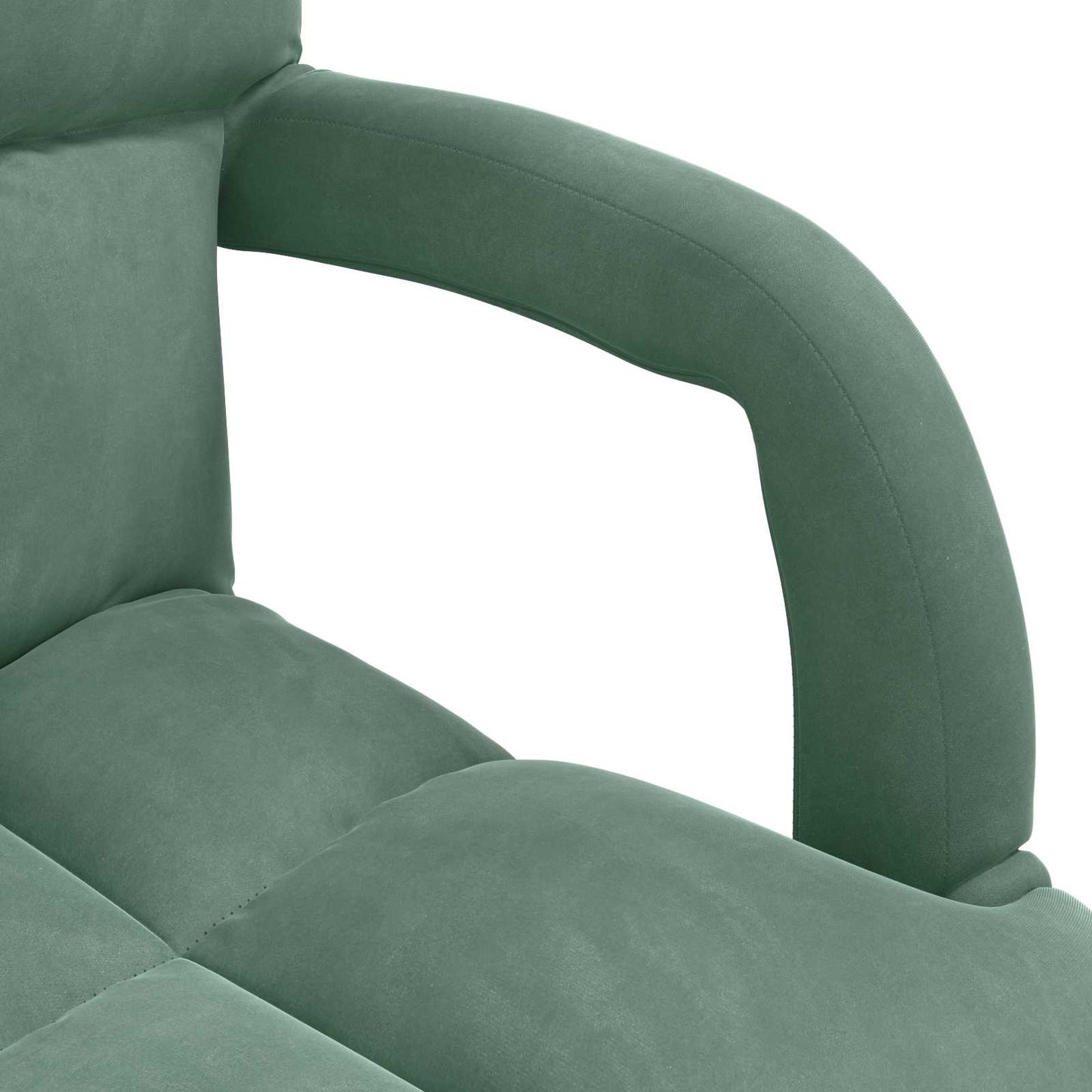 Sedia a pavimento regolabile Verde Mare Velluto