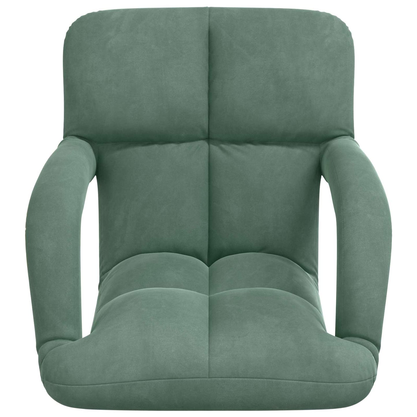 Sedia a pavimento regolabile Verde Mare Velluto | homemem39