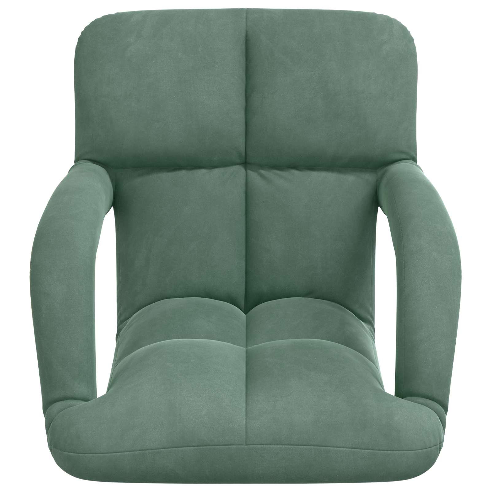 Sedia a pavimento regolabile Verde Mare Velluto | homemem39