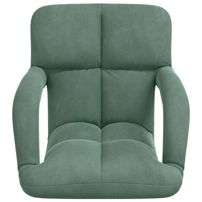 Sedia a pavimento regolabile Verde Mare Velluto | homemem39