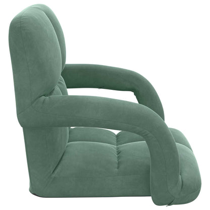 Sedia a pavimento regolabile Verde Mare Velluto | homemem39