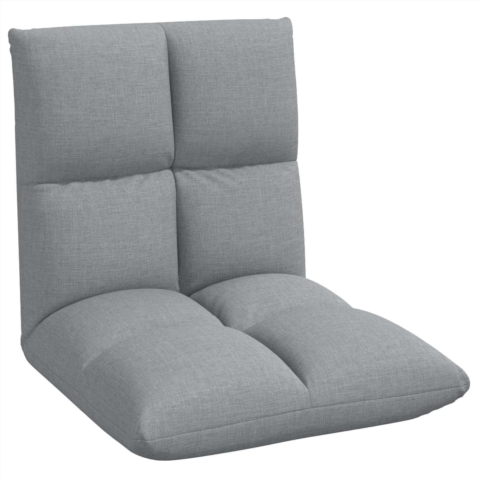 Sedia a pavimento regolabile Grigio Chiaro Tessuto | homemem39