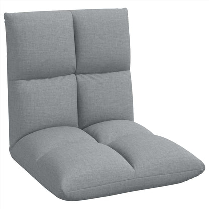 Sedia a pavimento regolabile Grigio Chiaro Tessuto | homemem39