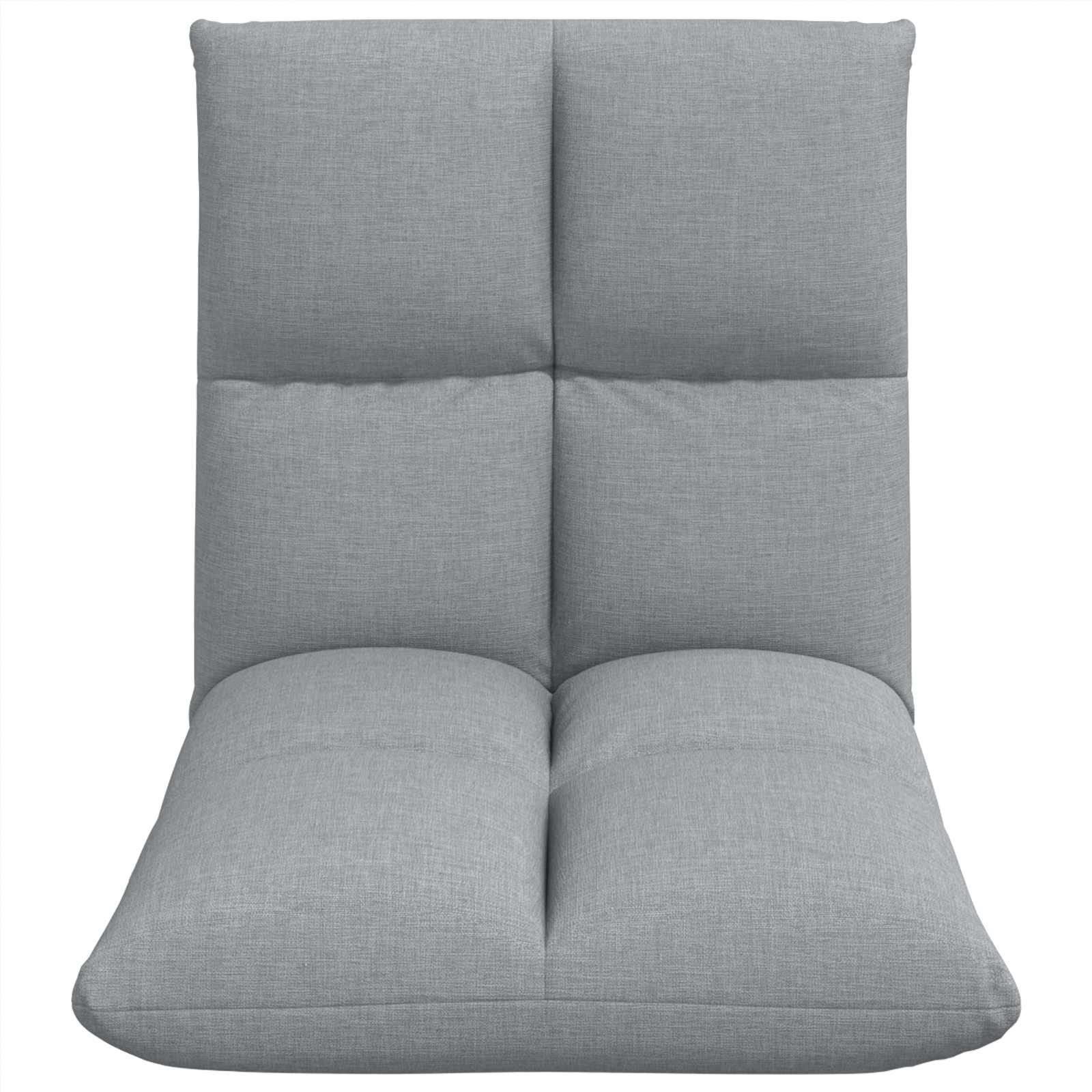 Sedia a pavimento regolabile Grigio Chiaro Tessuto | homemem39