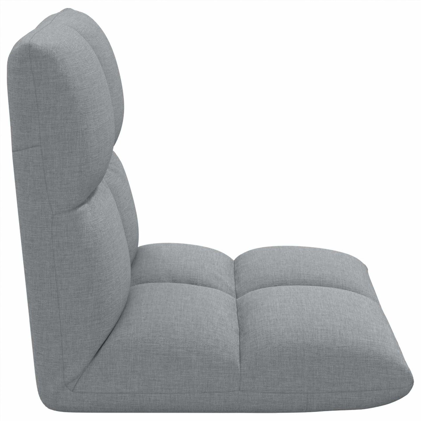 Sedia a pavimento regolabile Grigio Chiaro Tessuto | homemem39