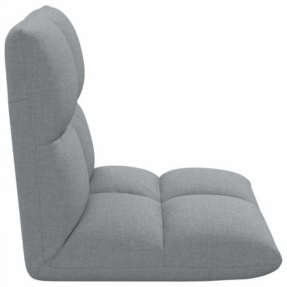 Sedia a pavimento regolabile Grigio Chiaro Tessuto | homemem39