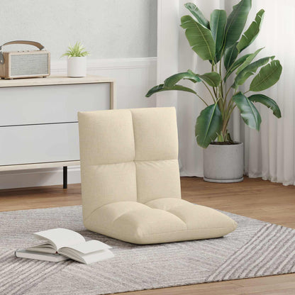 Sedia a pavimento regolabile Crema Tessuto | homemem39