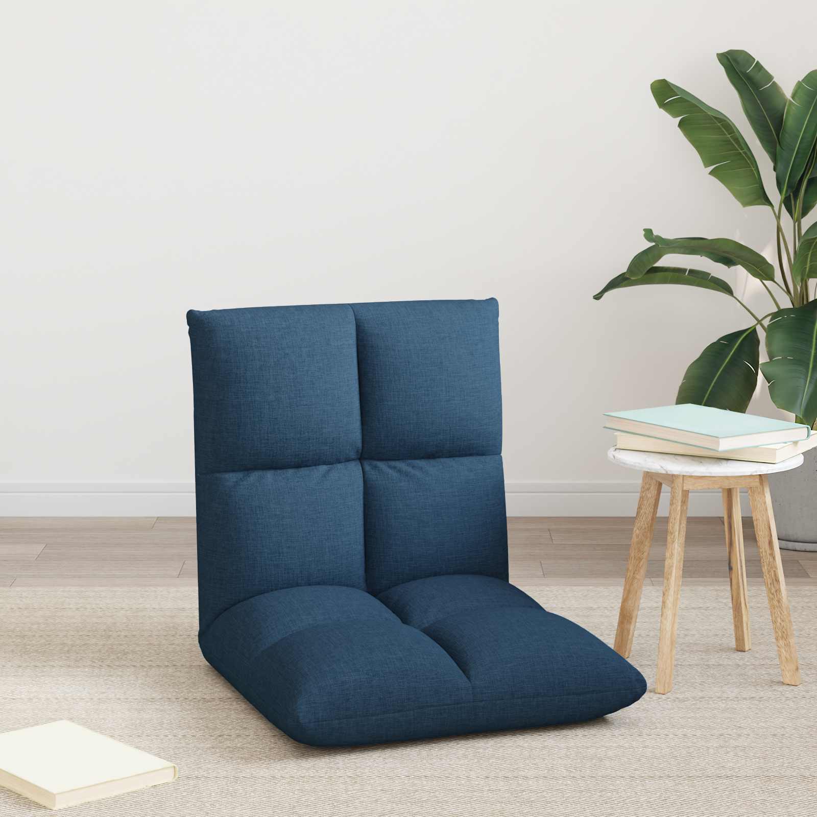 Sedia a pavimento regolabile Blu Tessuto | homemem39