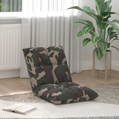 Sedia a pavimento regolabile Verde militare Tessuto | homemem39