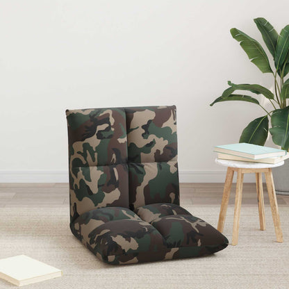 Sedia a pavimento regolabile Verde militare Tessuto | homemem39