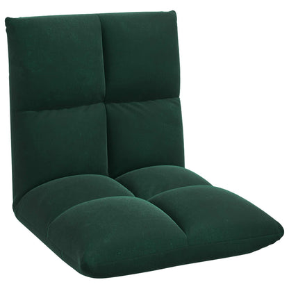 Sedia a pavimento regolabile Verde Scuro Velluto | homemem39