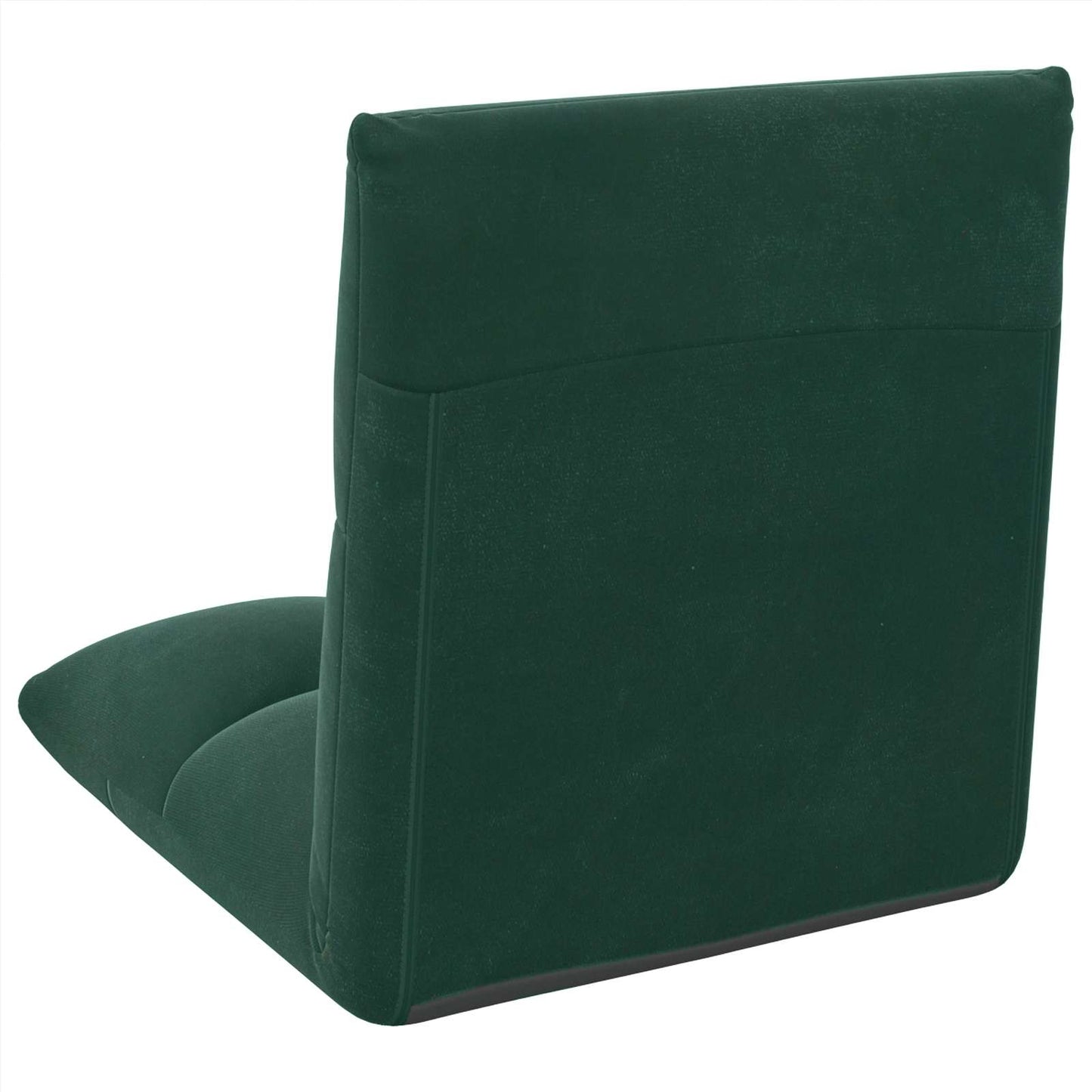 Sedia a pavimento regolabile Verde Scuro Velluto