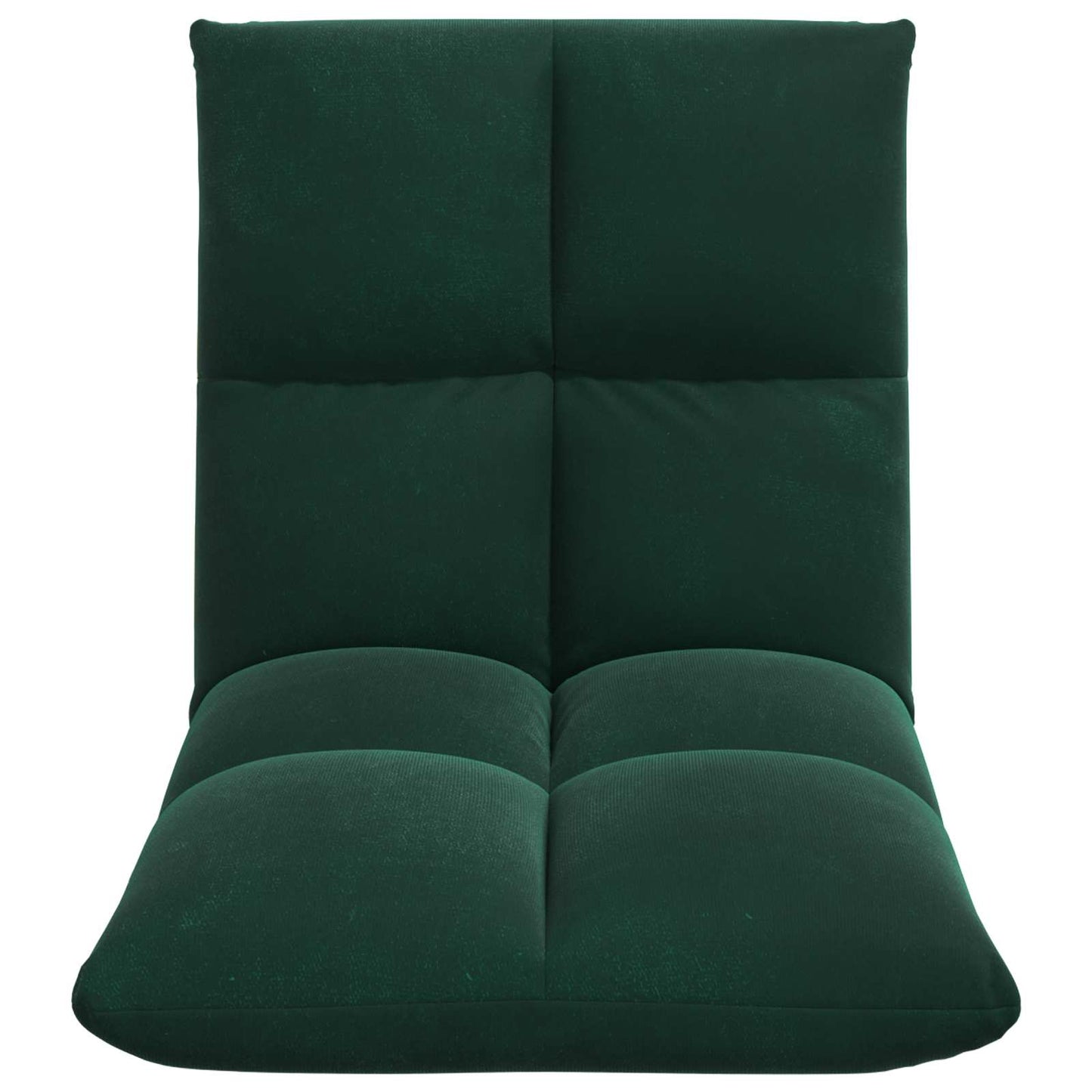 Sedia a pavimento regolabile Verde Scuro Velluto | homemem39