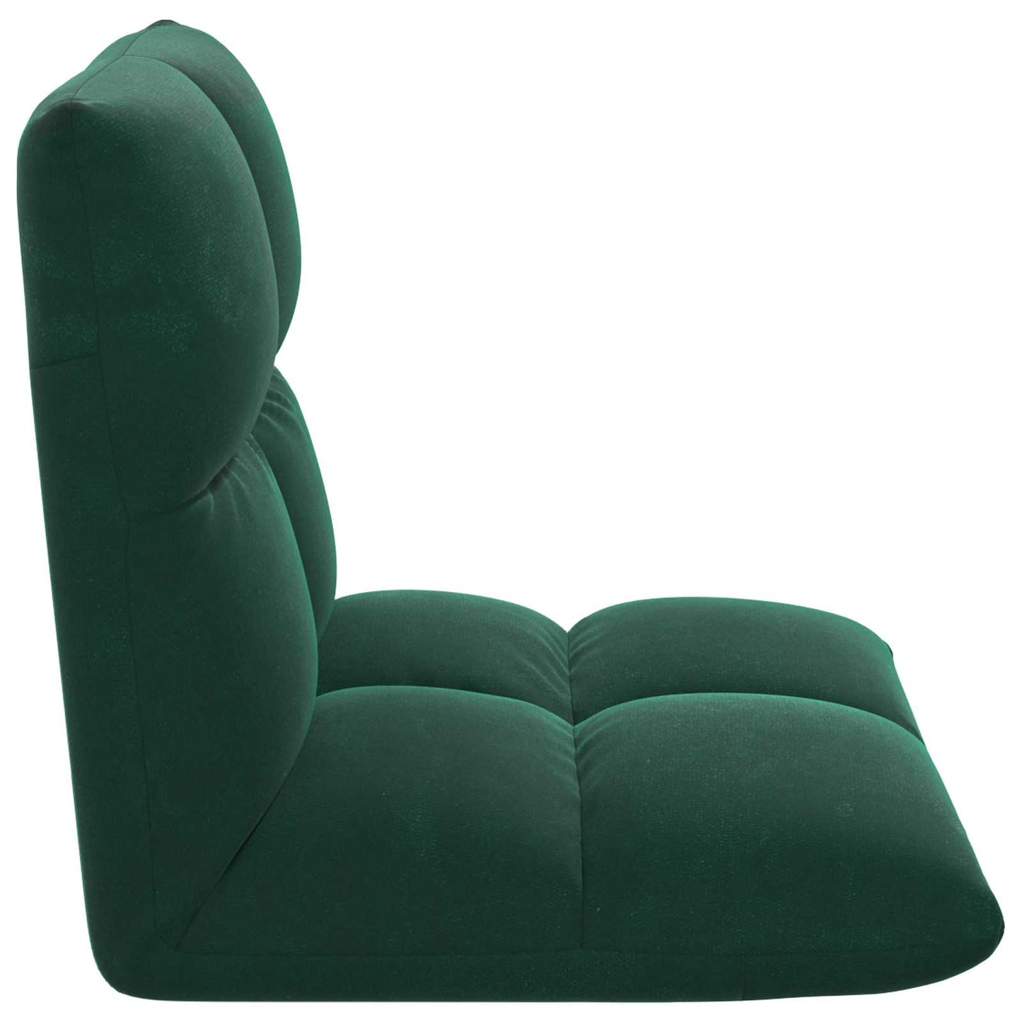 Sedia a pavimento regolabile Verde Scuro Velluto | homemem39