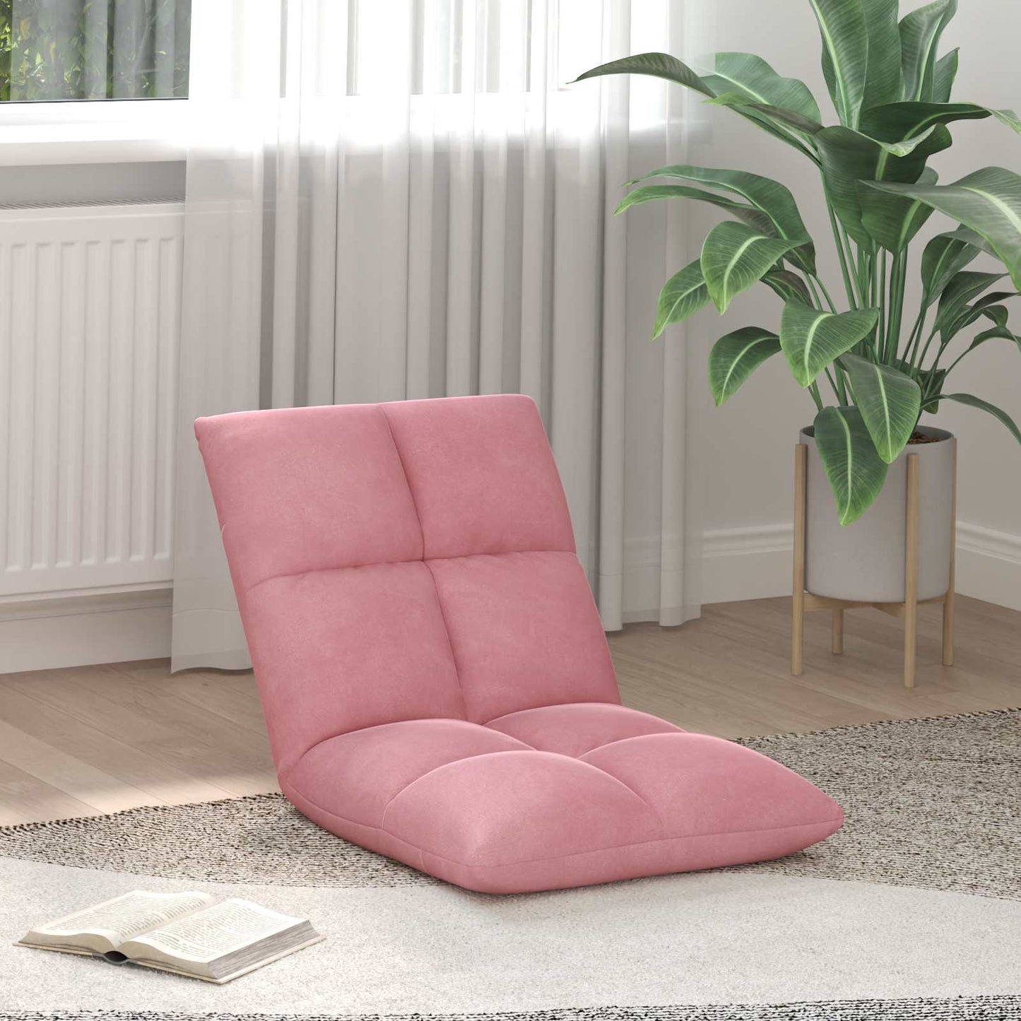 Sedia a pavimento regolabile Rosa Velluto | homemem39