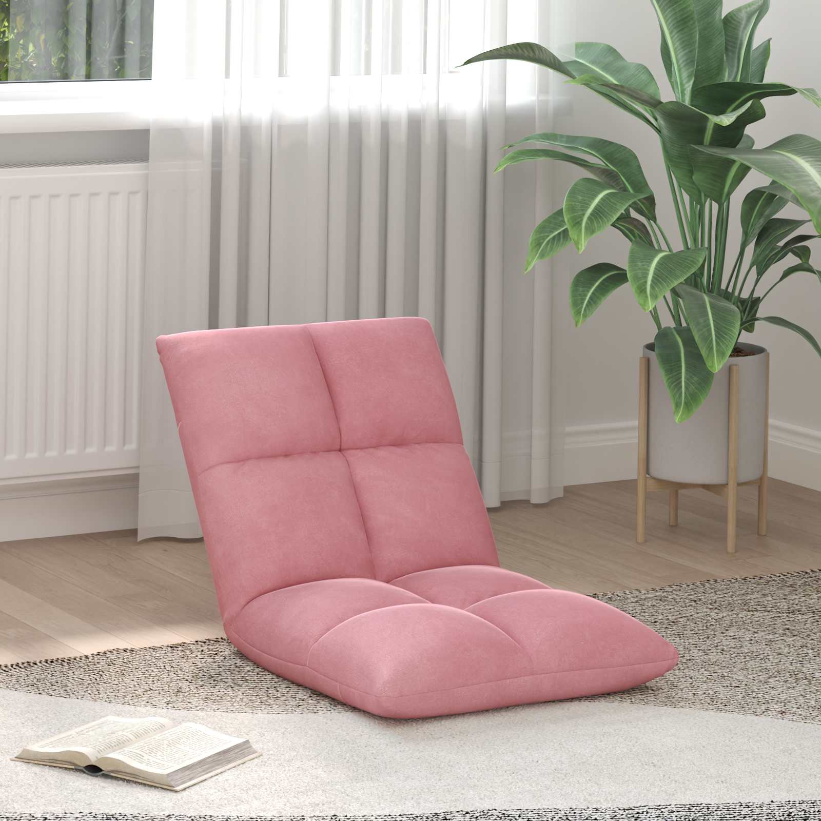 Sedia a pavimento regolabile Rosa Velluto | homemem39