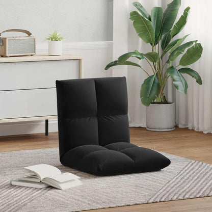Sedia a pavimento regolabile Nero Velluto