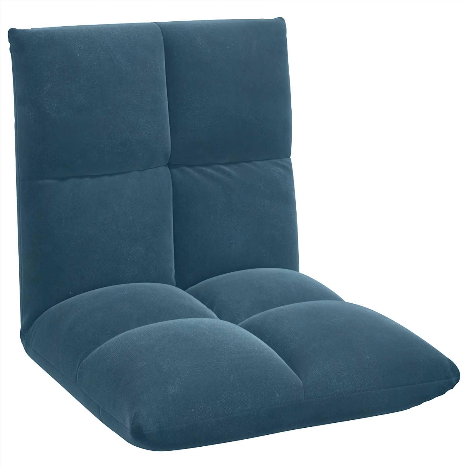 Sedia a pavimento regolabile Blu Velluto | homemem39