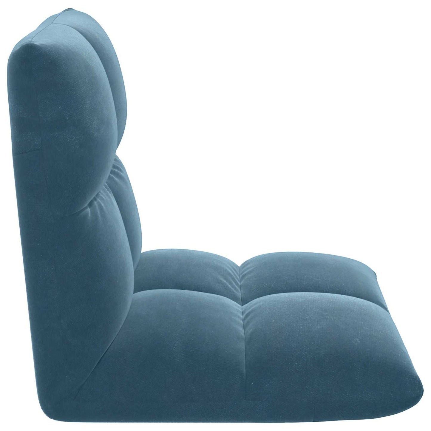 Sedia a pavimento regolabile Blu Velluto | homemem39