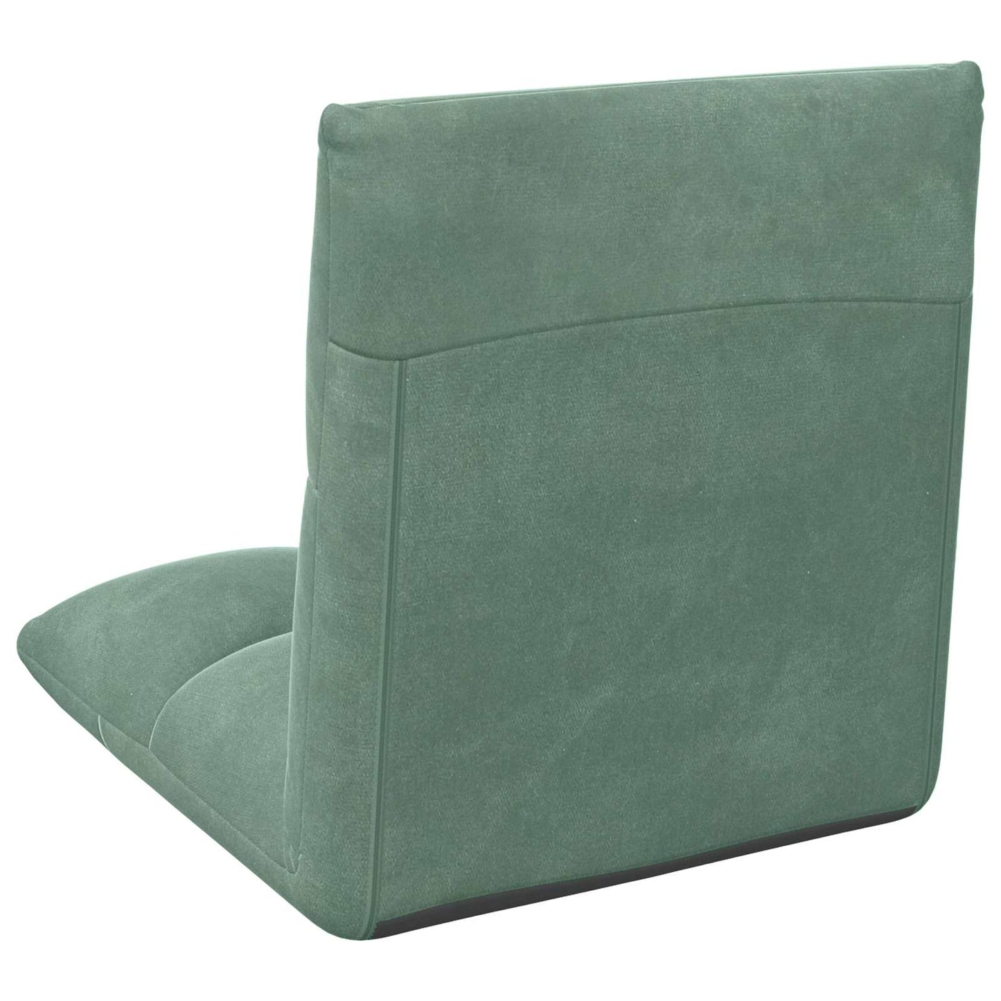 Sedia a pavimento regolabile Verde Mare Velluto
