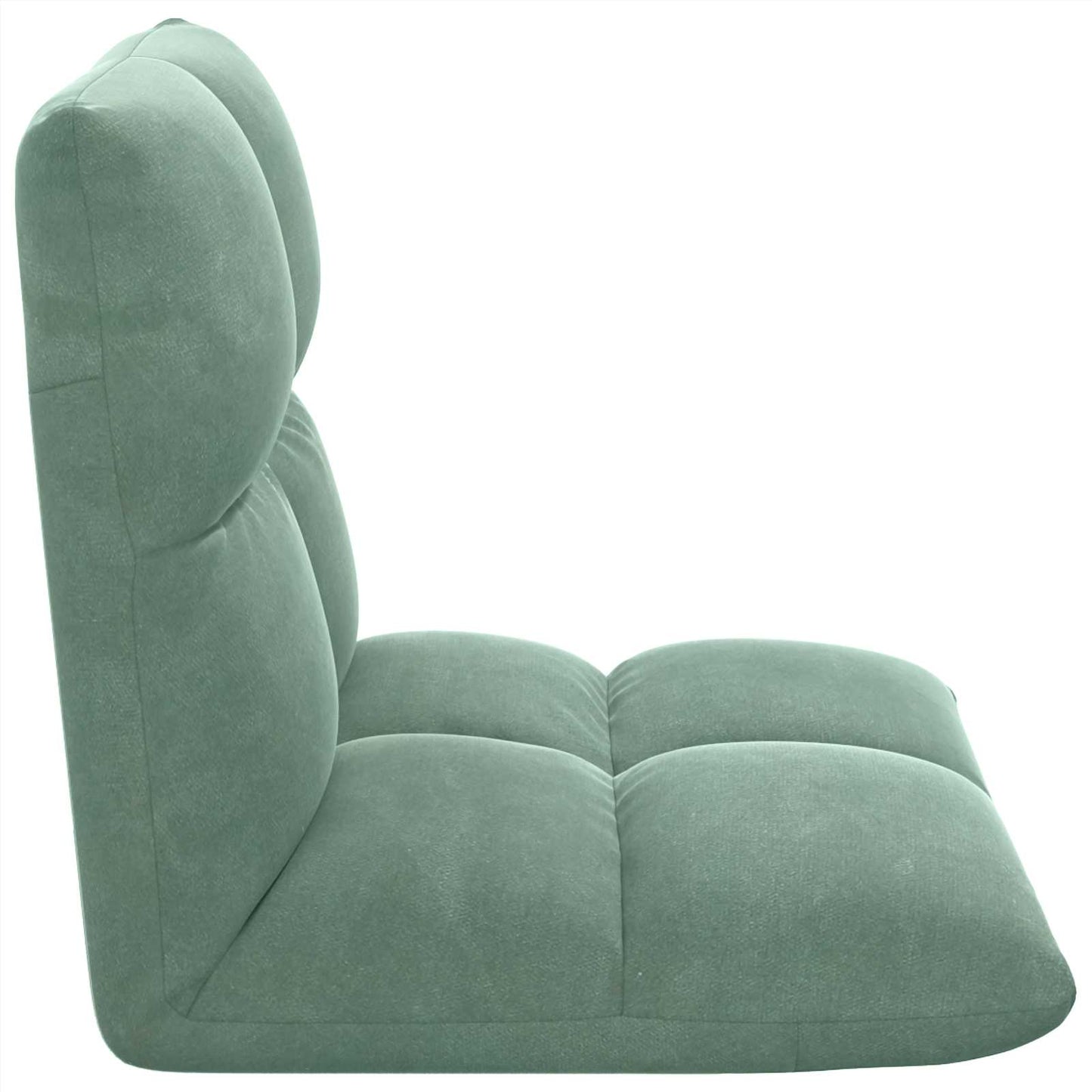 Sedia a pavimento regolabile Verde Mare Velluto | homemem39